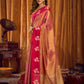 Rajwada Mauve Silk Blend Woven Saree For Women
