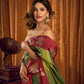Rajwada Green Silk Blend Woven Saree For Women