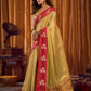 Rajwada Gold Silk Blend Woven Saree For Women