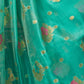 Rajwada Turquoise Silk Blend Woven Saree For Women