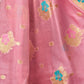 Rajwada Light Pink Cotton Blend Woven Saree For Women