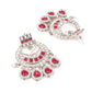 Rajwada Women Red And White Choker Necklace Set