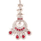 Rajwada Women Red And White Choker Necklace Set