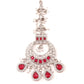 Rajwada Women Red And White Choker Necklace Set