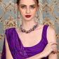 Rajwada Women Purple And Blue Beads Necklace