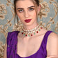 Rajwada Women Multicolored Meenakari Choker Necklace Set
