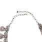 Rajwada Women Oxidised Silver Stone Studded Long Necklace Set