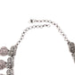 Rajwada Women Oxidised Silver Stone Studded Long Necklace Set