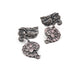 Rajwada Women Oxidised Silver Stone Studded Long Necklace Set