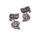 Rajwada Women Oxidised Silver Stone Studded Long Necklace Set