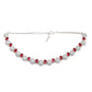 Rajwada Women Pink And White Choker Necklace Set