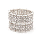 Rajwada Women German Rhodium Plated Imitation Bangle-Set Of 2