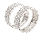 Rajwada Women German Rhodium Plated Imitation Bangle-Set Of 2