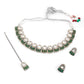 Rajwada Women Faux Stones Studded Choker Necklace Set