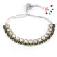 Rajwada Women Faux Stones Studded Choker Necklace Set