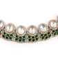 Rajwada Women Faux Stones Studded Choker Necklace Set