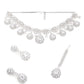 Rajwada Women White Stone Necklace Set
