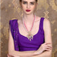 Rajwada Women Pink And Gold Long Necklace Set