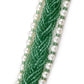 Rajwada Women Green And White Long Necklace Set
