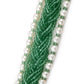 Rajwada Women Green And White Long Necklace Set