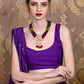 Rajwada Women Multicolored And Gold Long Necklace Set