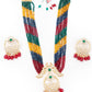 Rajwada Women Multicolored And Gold Long Necklace Set