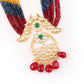Rajwada Women Multicolored And Gold Long Necklace Set