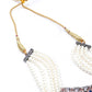 Rajwada Women Dark Blue Faux Stones Necklace