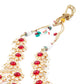 Rajwada Women White And Red Choker Necklace Set