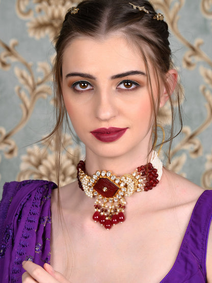 Rajwada Women Designer Choker Necklace Set