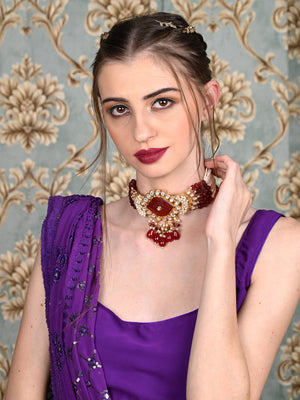 Rajwada Women Designer Choker Necklace Set