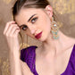 Rajwada Women Sea Green Dangle Earrings
