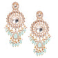 Rajwada Women Sea Green Dangle Earrings