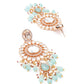 Rajwada Women Sea Green Dangle Earrings