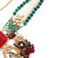 Rajwada Women White And Green Double Sided Choker Necklace Set