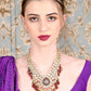 Rajwada Women White Choker Necklace Set