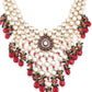Rajwada Women White Choker Necklace Set