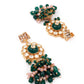 Rajwada Women Pink And Green Long Necklace Set