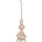 Rajwada Women Pink And Green Long Necklace Set