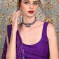 Rajwada Women Grey Choker Necklace Set