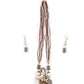 Rajwada Women Brown And White Long Necklace Set