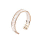 Rajwada Women Gold Imitation And White Stone Studded Mixed Metal Bracelet