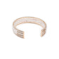 Rajwada Women Gold Imitation And White Stone Studded Mixed Metal Bracelet