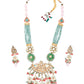 Rajwada Women Royal Look Multicolored Double Sided Long Necklace Set