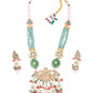 Rajwada Women Royal Look Multicolored Double Sided Long Necklace Set