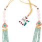 Rajwada Women Royal Look Multicolored Double Sided Long Necklace Set