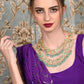 Rajwada Women Double Layered Choker Necklace Set