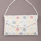 Rajwada Women White Cutdana Embroidered Clutch Bag