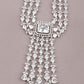 Rajwada Women Faux White Stones Studded Necklace Set