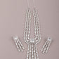 Rajwada Women Faux White Stones Studded Necklace Set